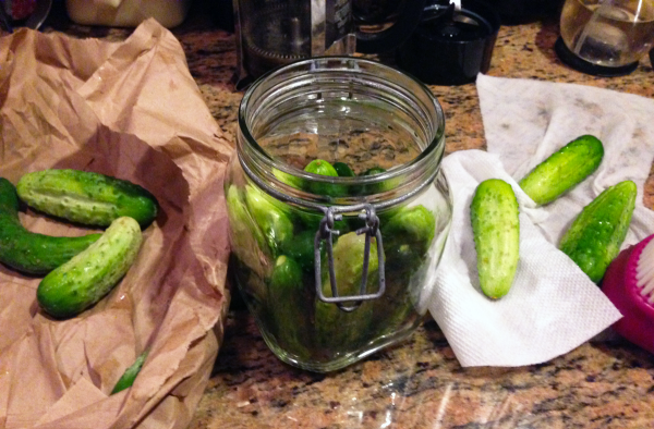 Half-Sour, Whole-Delicious Refrigerator Pickles