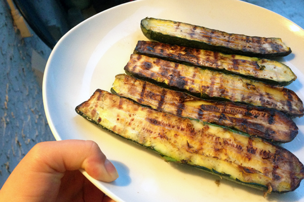 Grilled Zucchini Halves | The Fresh Day